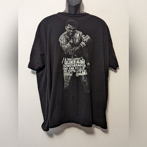 Men's Muhammed Ali T Shirt Quote Boxing Size 3XL Black